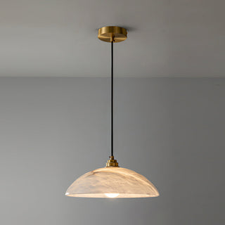 Rovyn Modern Alabaster Brass Pendant Light