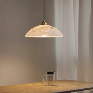 Rovyn Modern Alabaster Brass Pendant Light