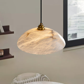 Rovyn Modern Alabaster Brass Pendant Light