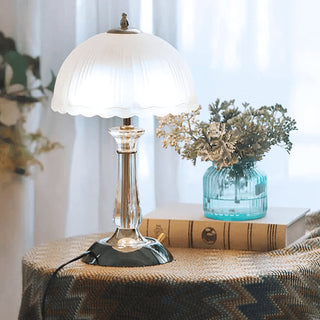 Domed Elegant Glass Table Light