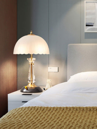 Domed Elegant Glass Table Light