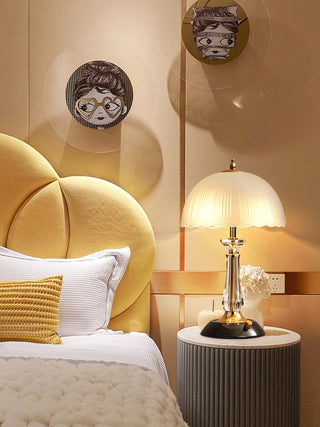 Domed Elegant Glass Table Light