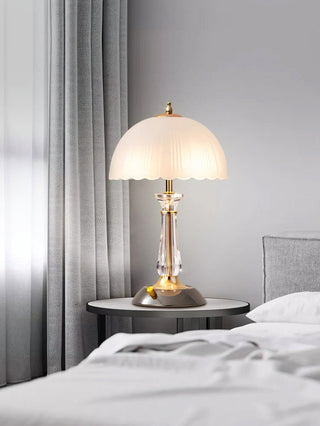 Domed Elegant Glass Table Light