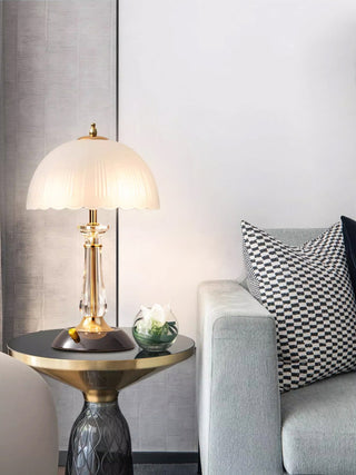 Domed Elegant Glass Table Light