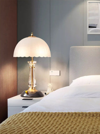 Domed Elegant Glass Table Light