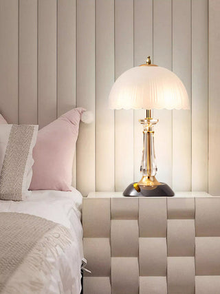 Domed Elegant Glass Table Light