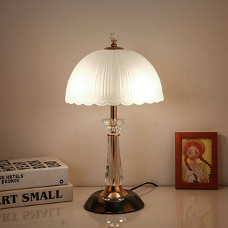 Domed Elegant Glass Table Light
