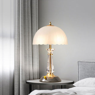Domed Elegant Glass Table Light