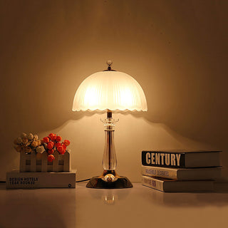 Domed Elegant Glass Table Light