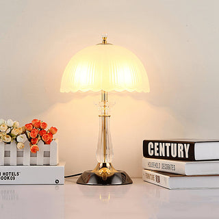 Domed Elegant Glass Table Light