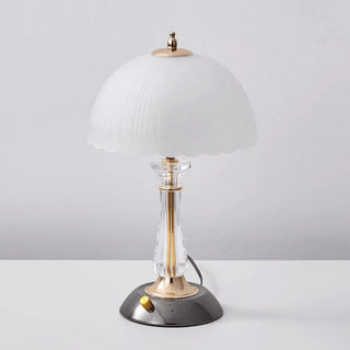 Domed Elegant Glass Table Light