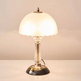 Domed Elegant Glass Table Light