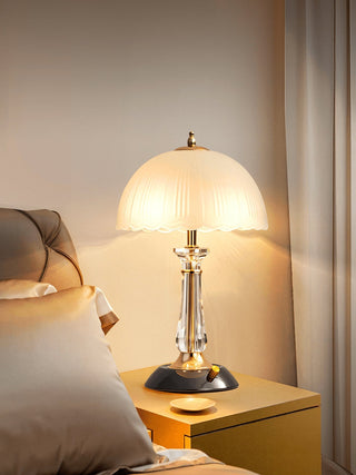 Domed Elegant Glass Table Light