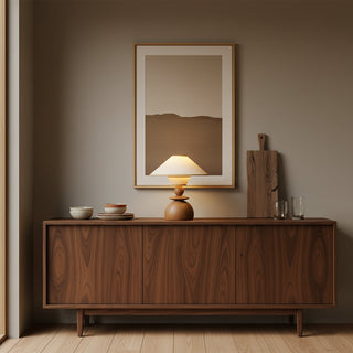 Elias Minimalist Wood Table Lamp
