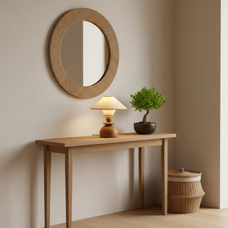 Elias Minimalist Wood Table Lamp