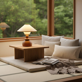 Elias Minimalist Wood Table Lamp