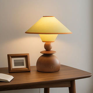 Elias Minimalist Wood Table Lamp