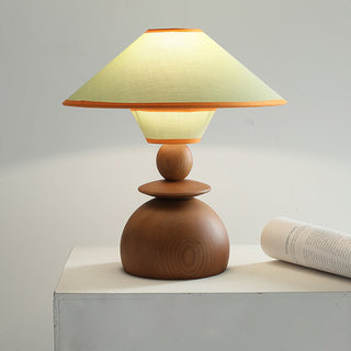 Elias Minimalist Wood Table Lamp