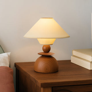 Elias Minimalist Wood Table Lamp