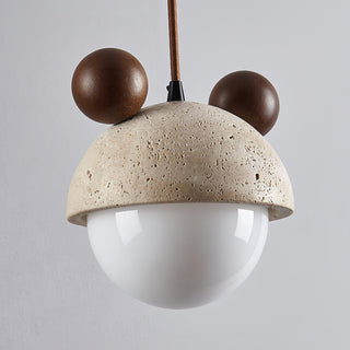 Domiere Playful Travertine Pendant Light