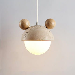 Domiere Playful Travertine Pendant Light