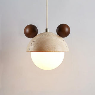 Domiere Playful Travertine Pendant Light