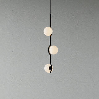 Doris Black Metal Glass 4-Light Pendant