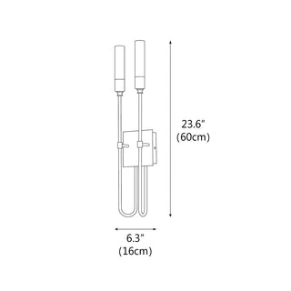 Double Arrow Modern Metal Wall Sconce