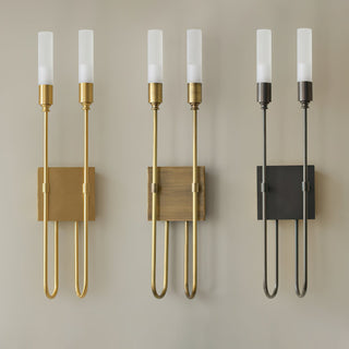 Double Arrow Modern Metal Wall Sconce