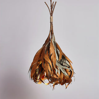 Double Sided Leaf Organic Natural Leaves Pendant Light
