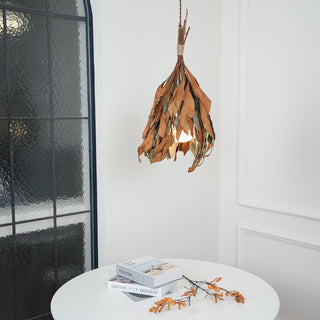 Double Sided Leaf Organic Natural Leaves Pendant Light