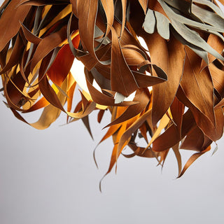 Double Sided Leaf Organic Natural Leaves Pendant Light