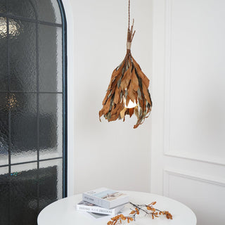 Double Sided Leaf Organic Natural Leaves Pendant Light