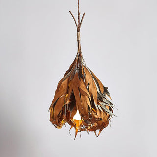 Double Sided Leaf Organic Natural Leaves Pendant Light