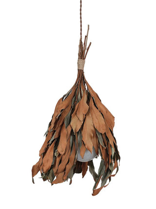 Double Sided Leaf Organic Natural Leaves Pendant Light