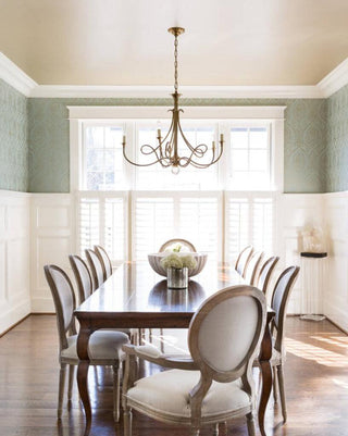 Double Twist Luxury Brass Chandelier