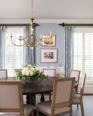 Double Twist Luxury Brass Chandelier