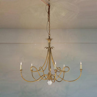 Double Twist Luxury Brass Chandelier