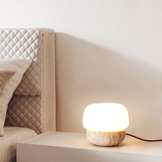 Doudou Minimalist Travertine Table Light