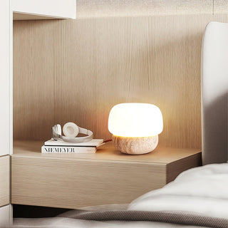 Doudou Minimalist Travertine Table Light