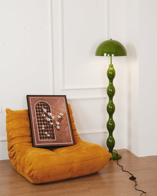 Maren Playful Green Metal Floor Lamp