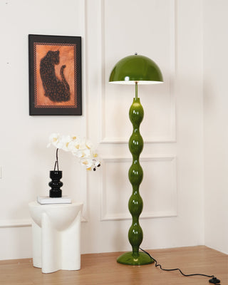 Maren Playful Green Metal Floor Lamp