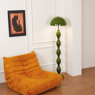 Maren Playful Green Metal Floor Lamp