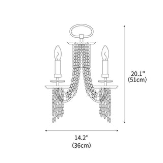 Glitz Gilded Age Metal Wall Lamp
