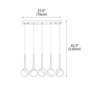 Dew Modern Wood Pendant Light