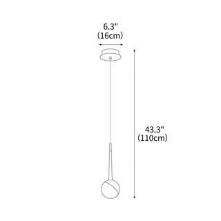 Dew Modern Wood Pendant Light
