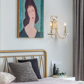 Glitz Gilded Age Metal Wall Lamp