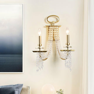 Glitz Gilded Age Metal Wall Lamp