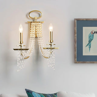 Glitz Gilded Age Metal Wall Lamp