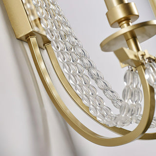 Glitz Gilded Age Metal Wall Lamp